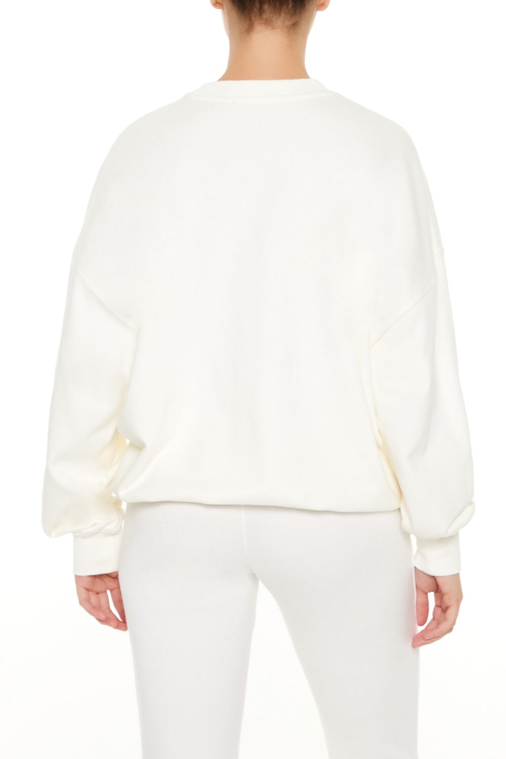  Forever 21 Beaded Capricorn Pullover - white multi - Bonton