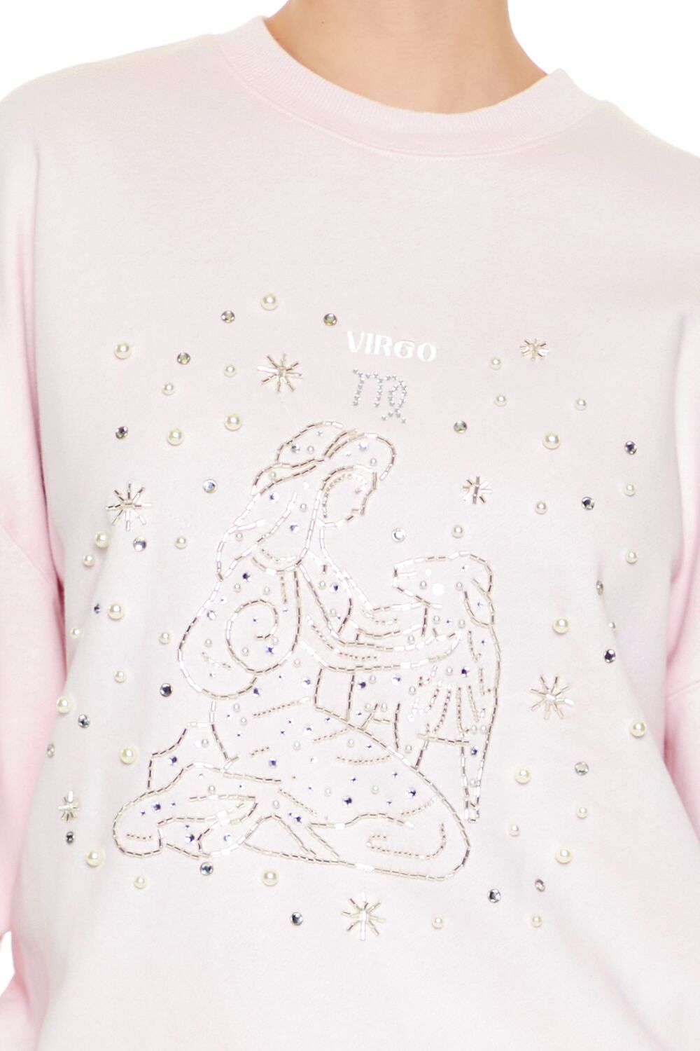  Forever 21 Beaded Virgo Pullover - blossom multi - Bonton
