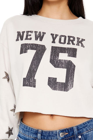 New York 75 Cropped Pullover