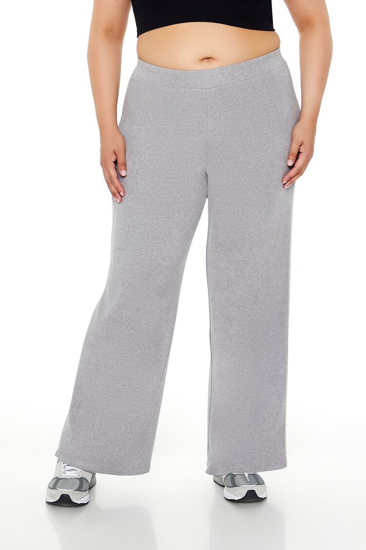  Forever 21 Plus Size High-Rise Wide-Leg Pants - blossom - Bonton