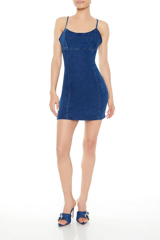 Bodycon Denim Cami Mini Dress