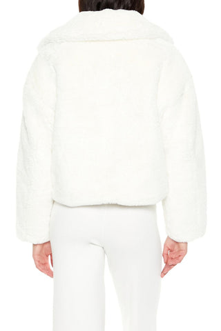 Faux Fur Zip-Up Coat