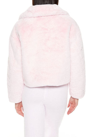 Faux Fur Zip-Up Coat