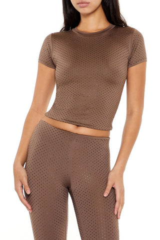Contour Sculpt Rhinestone Tee