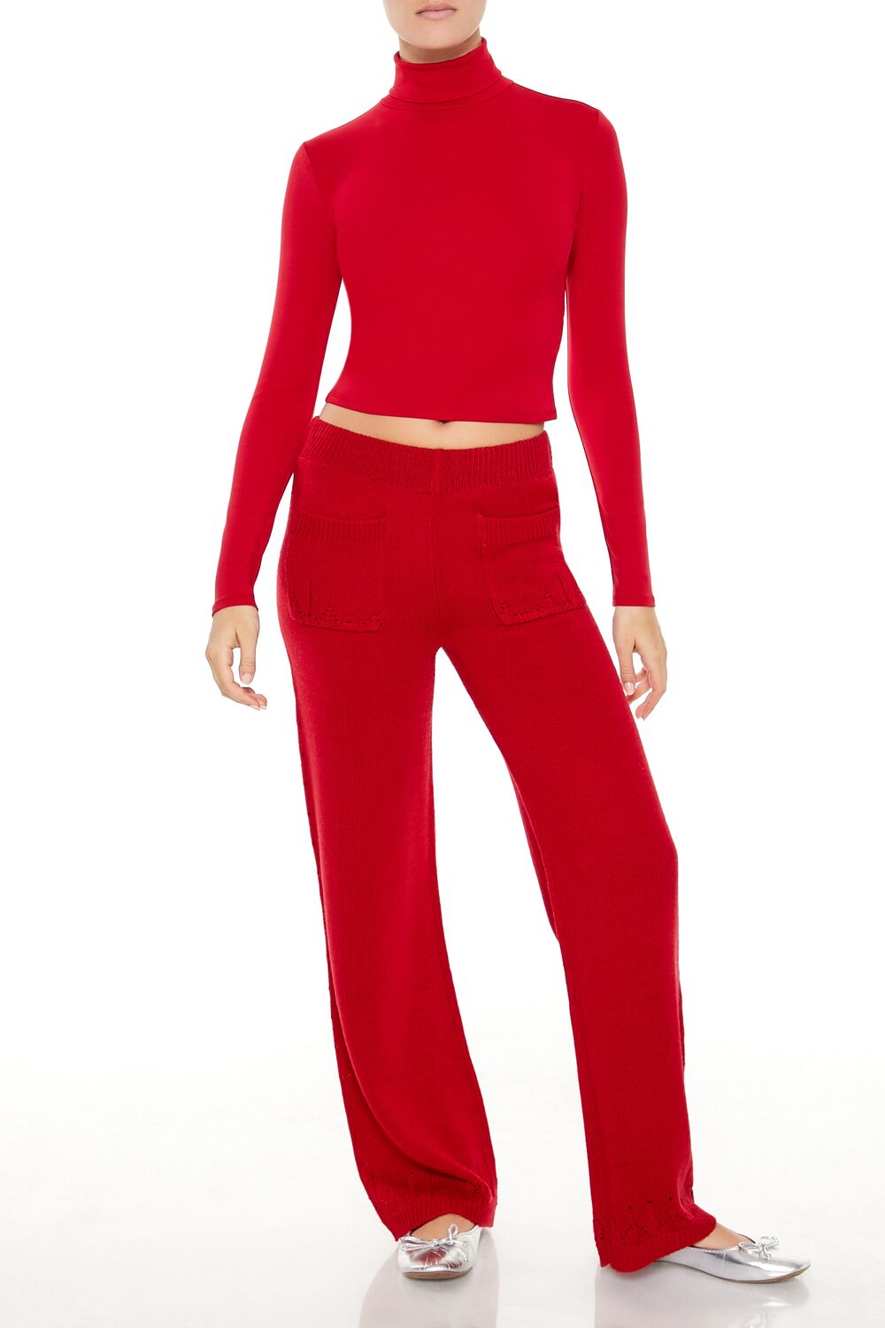  Forever 21 Turtleneck Crop Top - black - Bonton