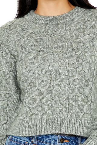 Cable & Honeycomb Knit Sweater
