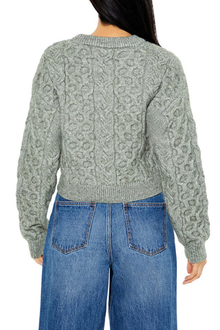 Cable & Honeycomb Knit Sweater