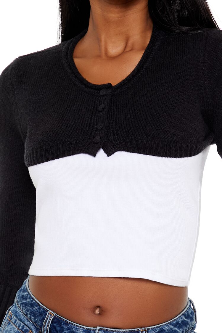  Forever 21 Shrug Cardigan Sweater - black - Bonton