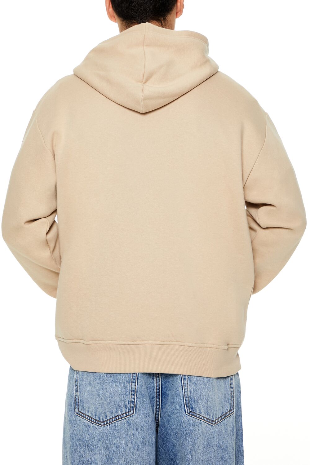  Forever 21 Up For The Rage Glitter Graphic Hoodie - taupe black - Bonton