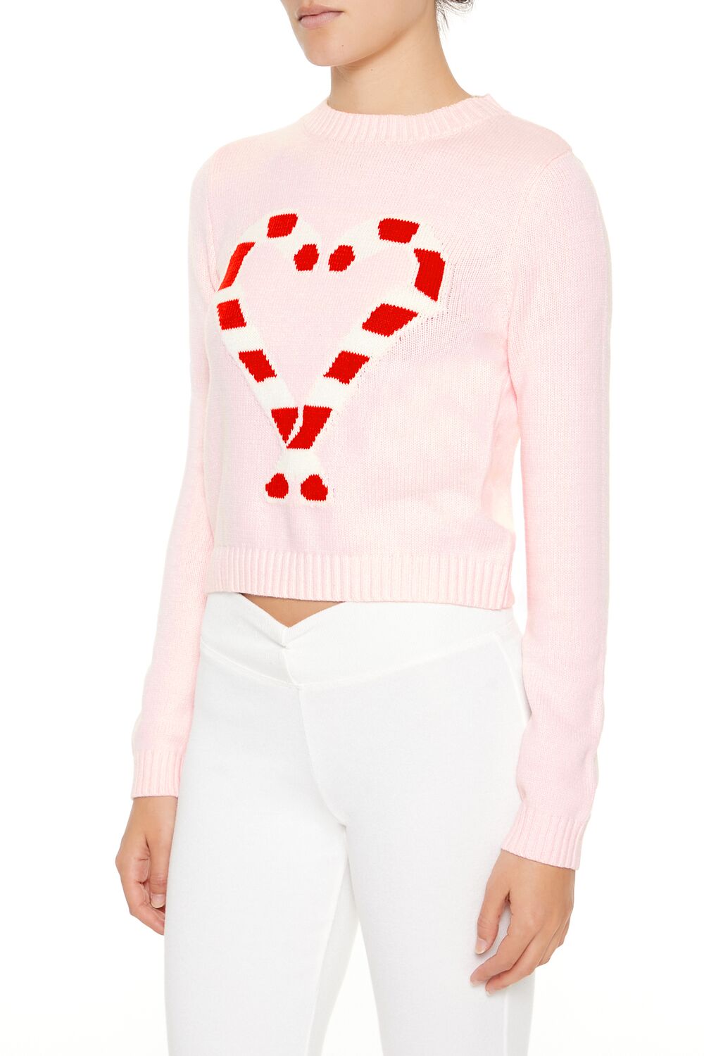  Forever 21 Candy Cane Graphic Sweater - pink multi - Bonton