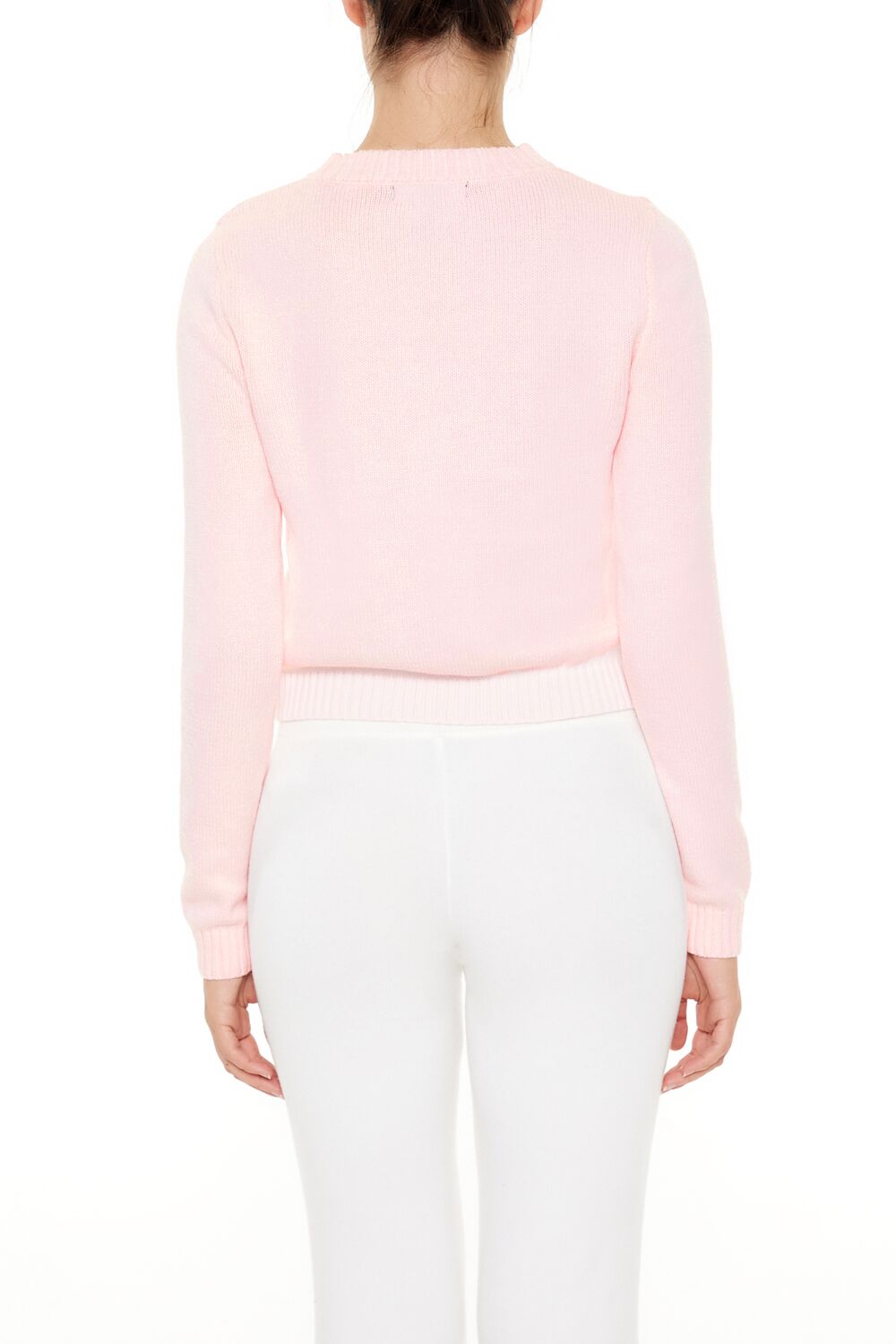  Forever 21 Candy Cane Graphic Sweater - pink multi - Bonton