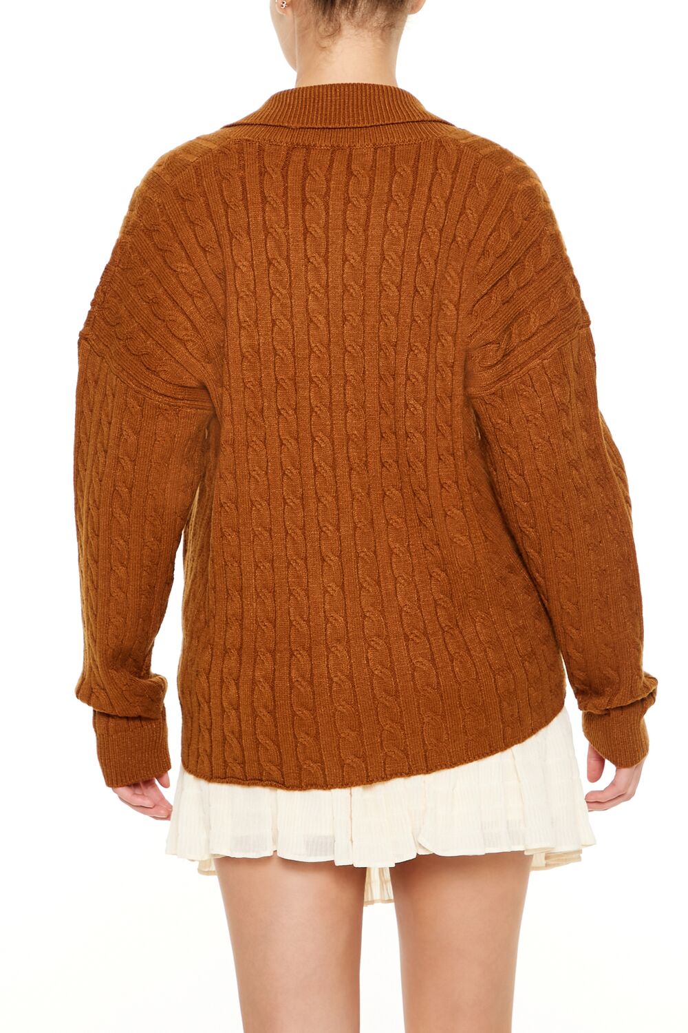  Forever 21 Double-Breasted Cardigan Sweater - black - Bonton