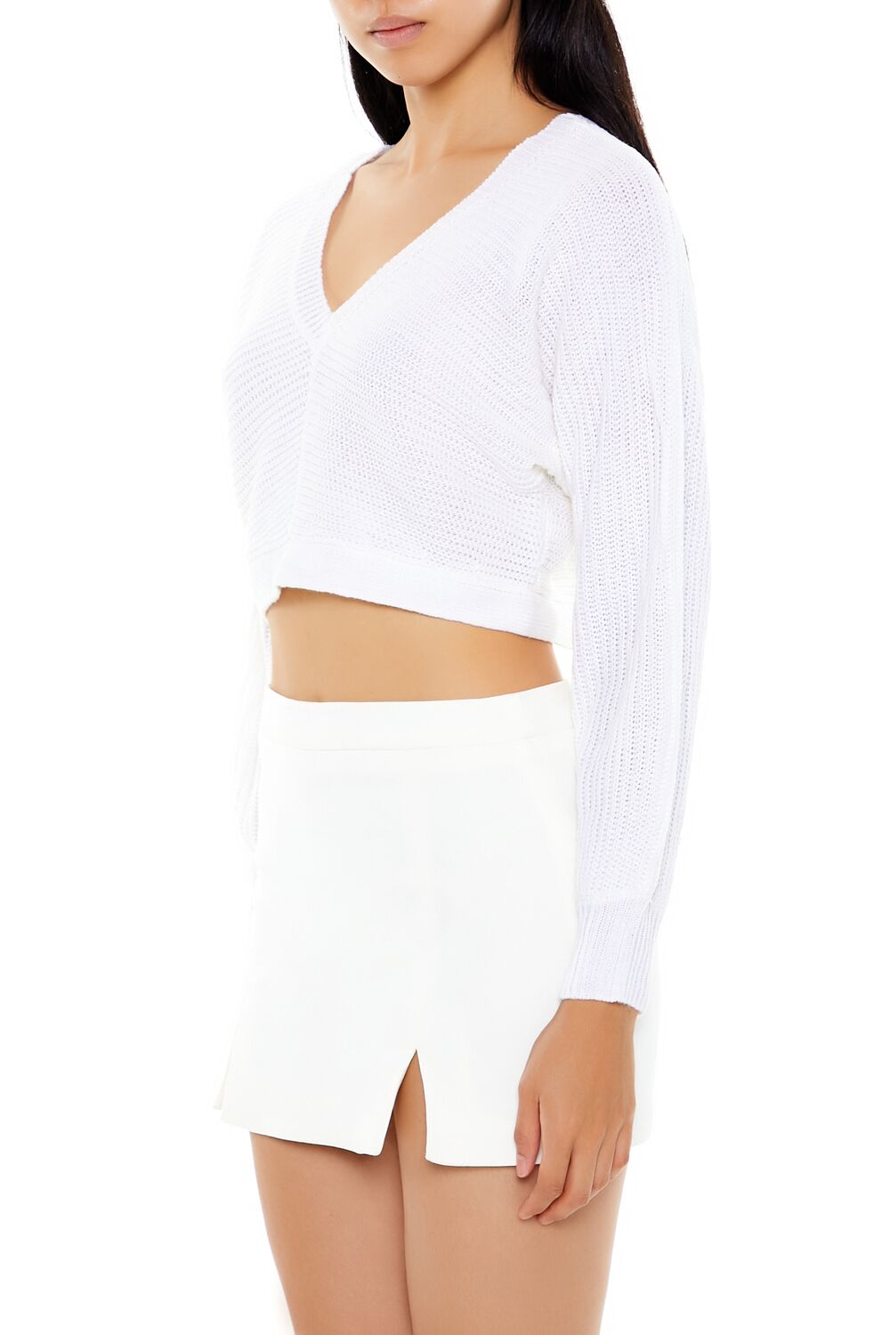  Forever 21 Open-Back Cropped Sweater - brown - Bonton
