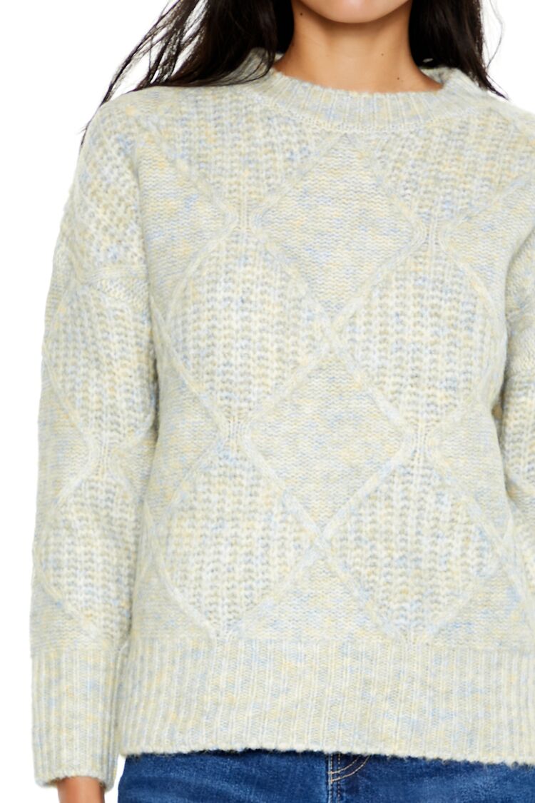  Forever 21 Textured Marled Knit Sweater - dark grey multi - Bonton