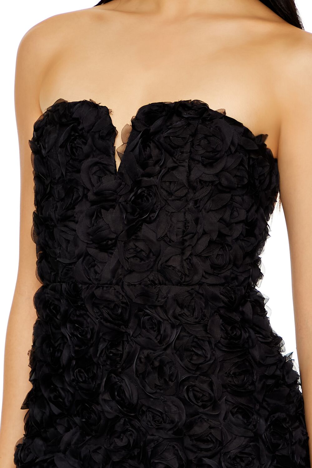  Forever 21 Rosette Mini Tube Dress - black-swatch - Bonton