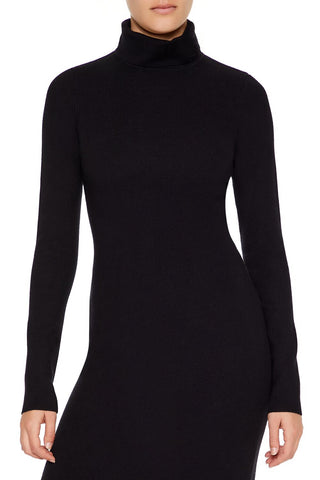 Turtleneck Midi Sweater Dress