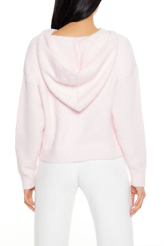 Hooded Lace-Up Sweater