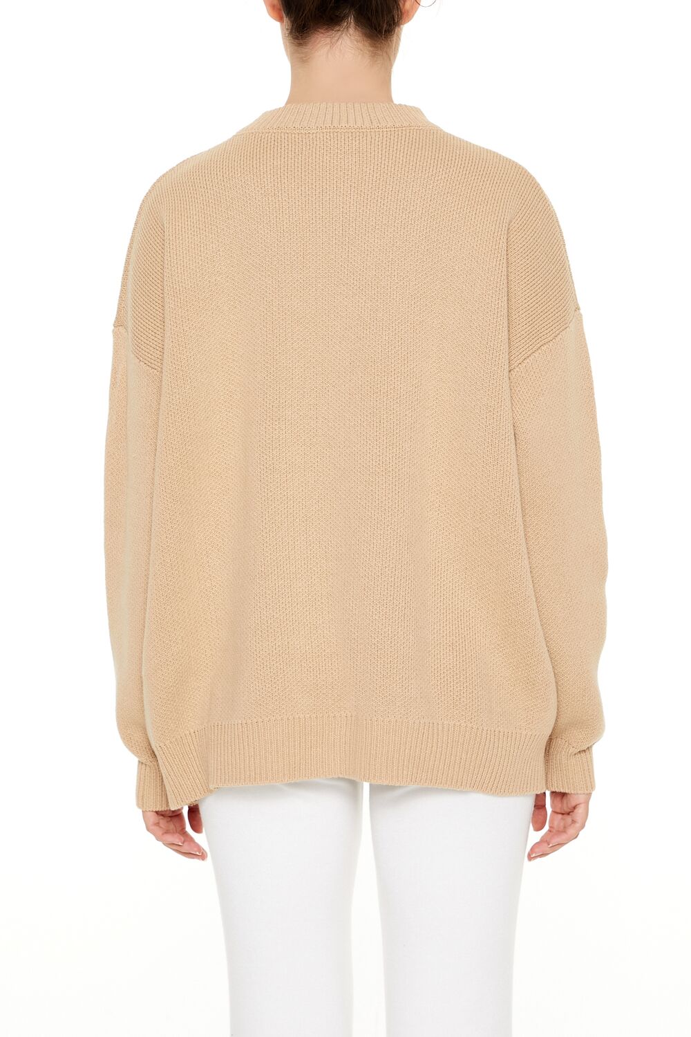  Forever 21 Polar Bear Crew Sweater - brown white - Bonton