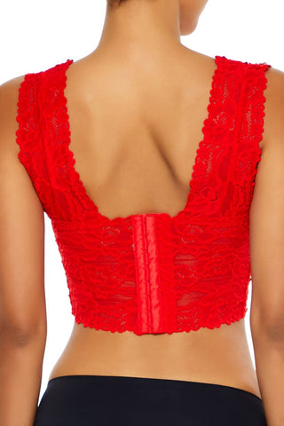 Sequin Lace Lingerie Crop Top