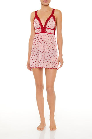 Bow Lingerie Mini Slip Dress