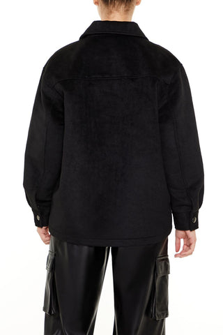 Plus Size Faux Suede Shacket