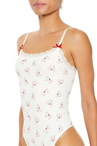 Seamless Bow Lingerie Bodysuit