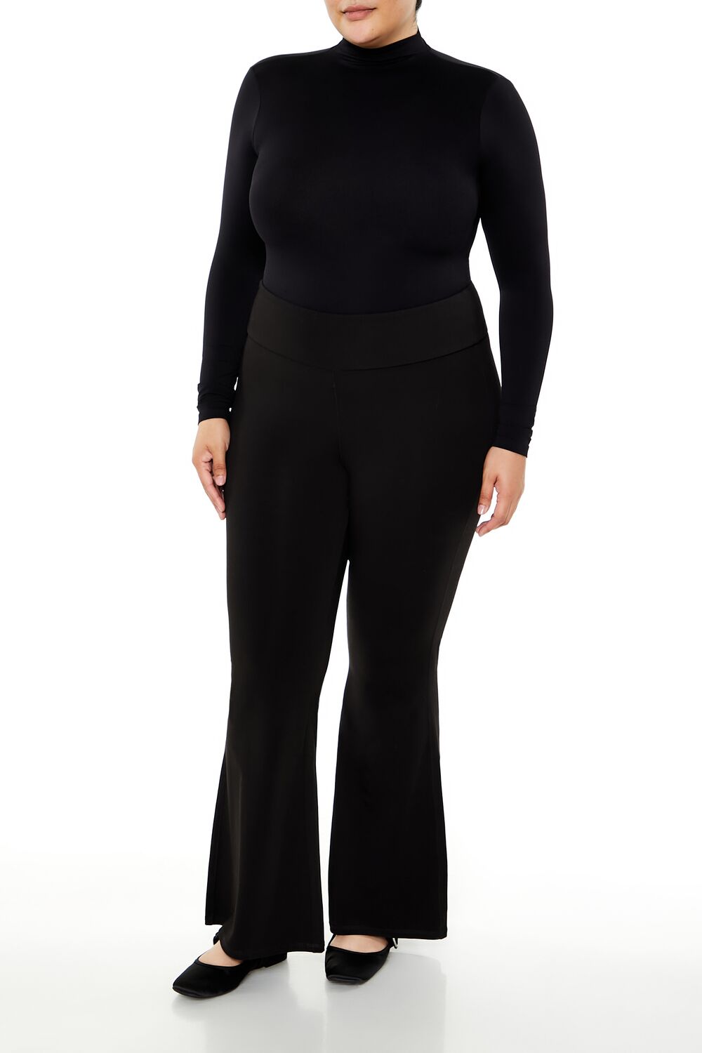  Forever 21 Plus Size Seamless Mock Neck Bodysuit - seashell - Bonton
