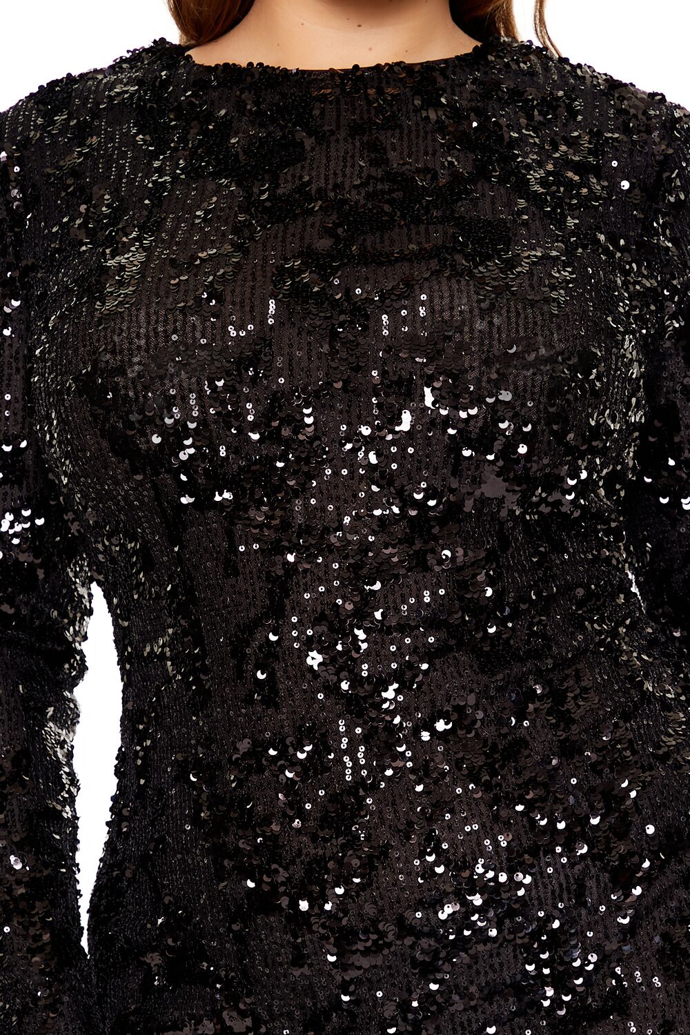  Forever 21 Plus Size Sequin Cutout Mini Dress - green-swatch - Bonton