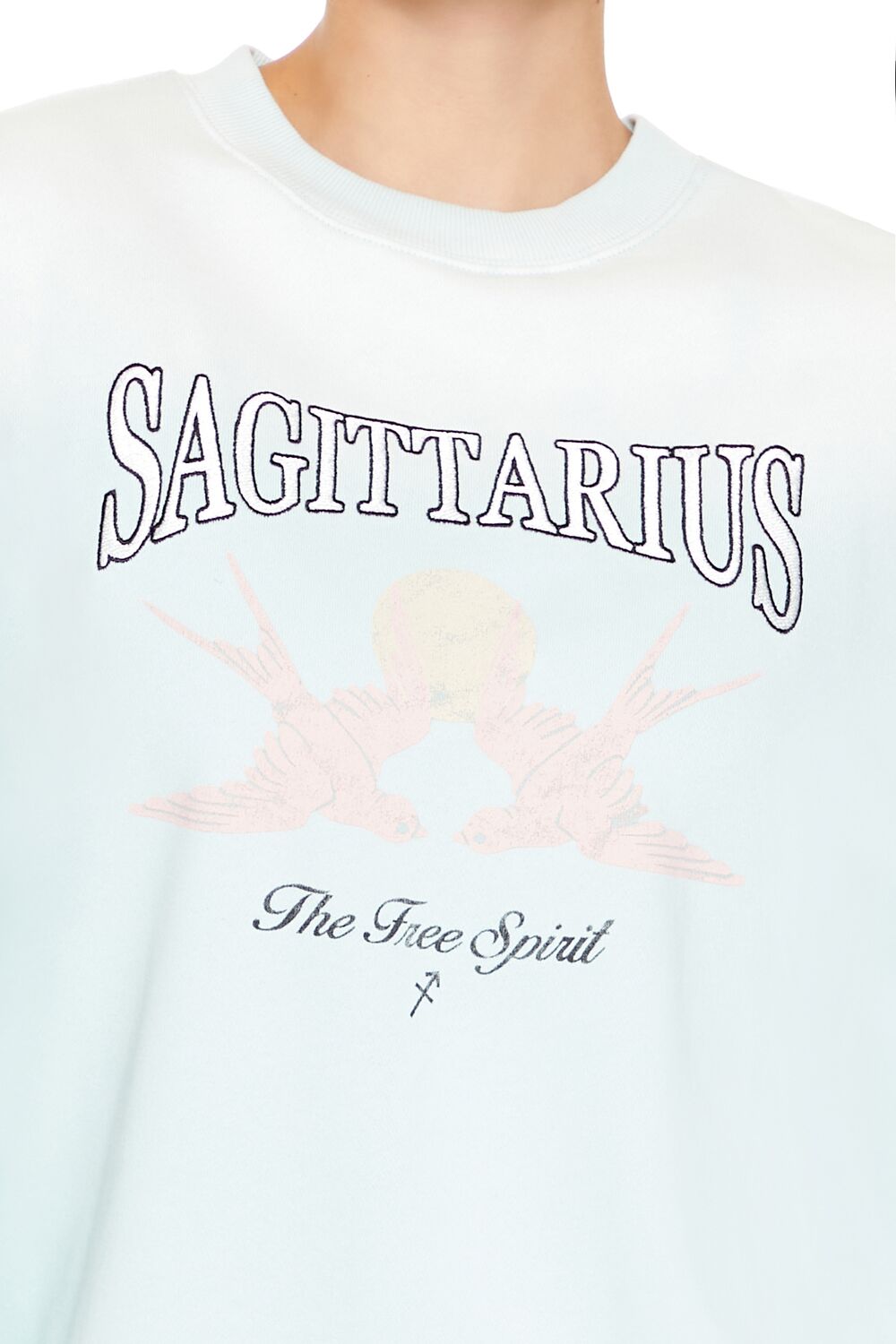  Forever 21 Sagittarius Graphic Pullover - seafoam multi - Bonton
