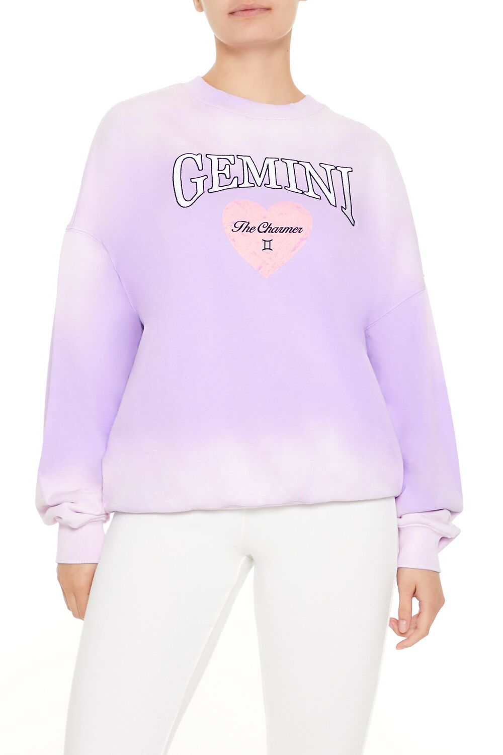  Forever 21 Gemini The Charmer Pullover - lavender multi - Bonton