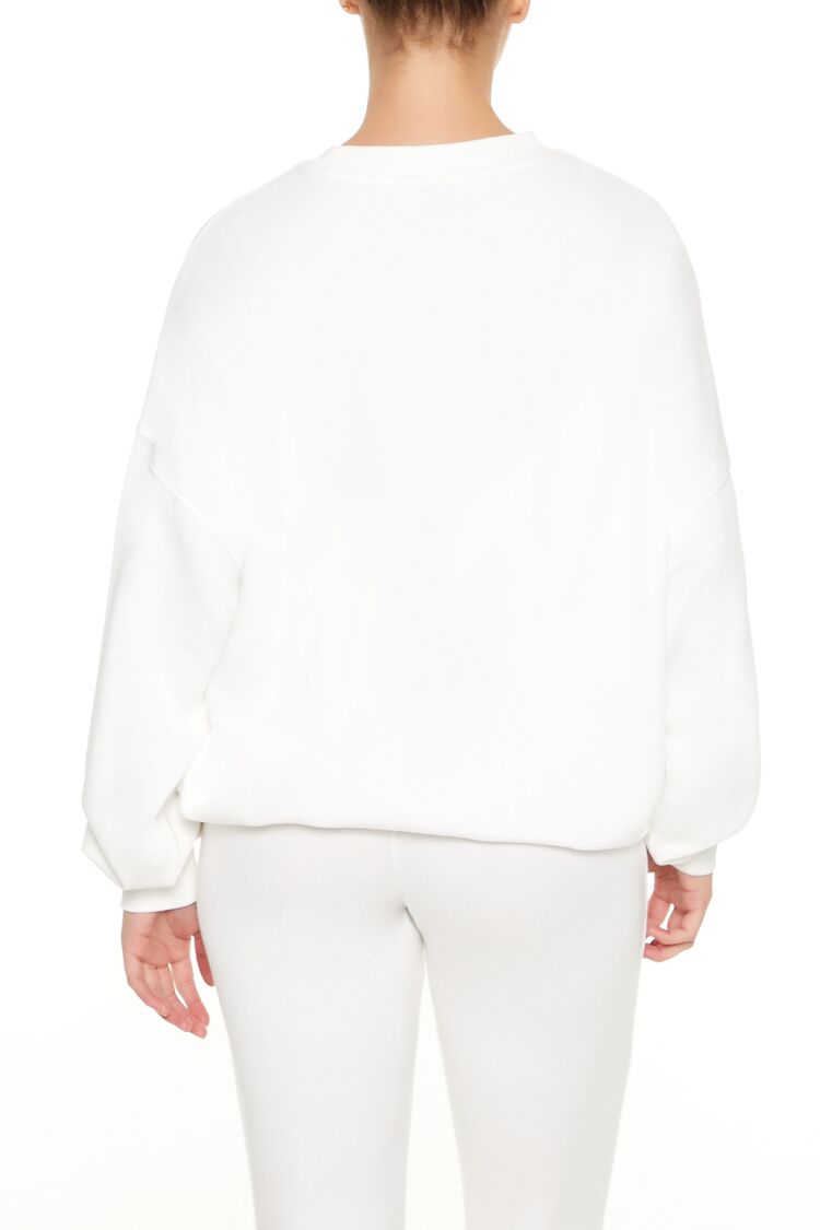  Forever 21 Libra The Social Butterfly Pullover - white multi - Bonton