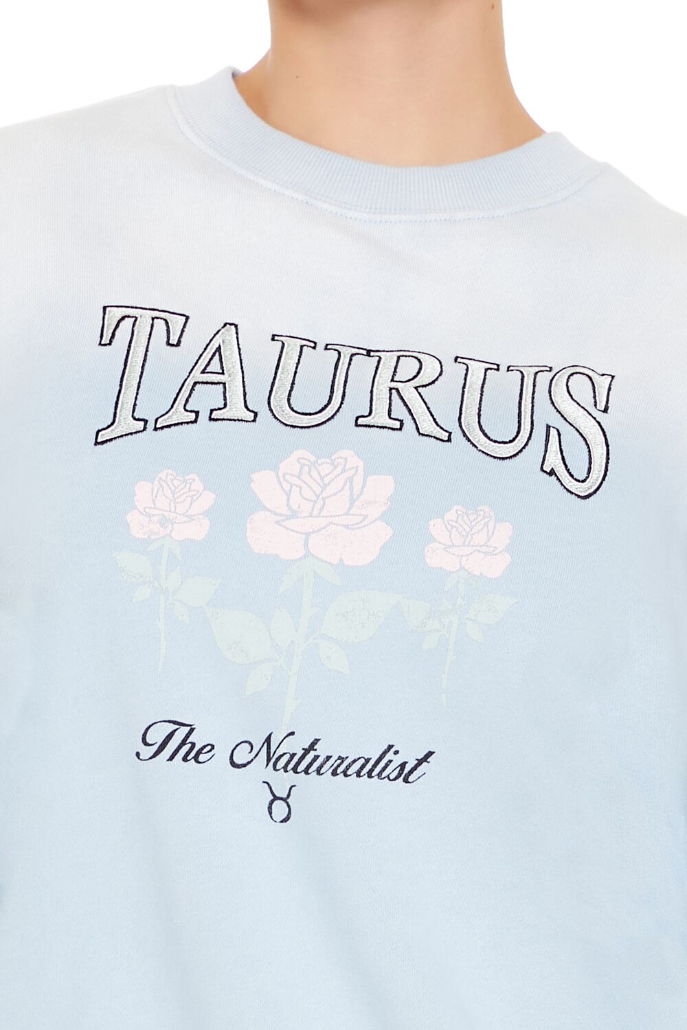  Forever 21 Taurus The Naturalist Pullover - stone blue multi - Bonton
