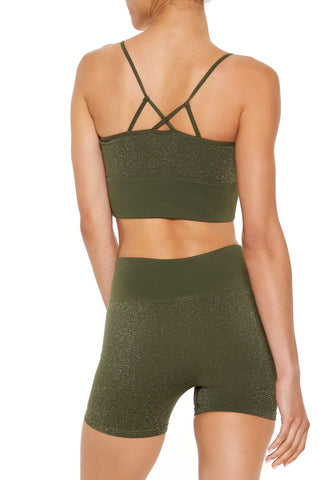 Active Seamless Glitter Sports Bra