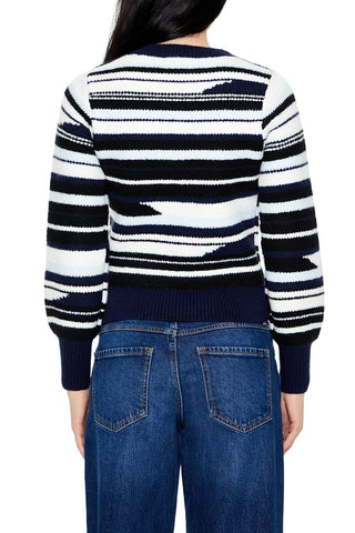 Abstract Striped Sweater