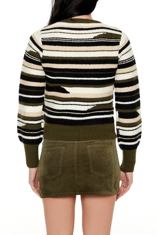 Abstract Striped Sweater