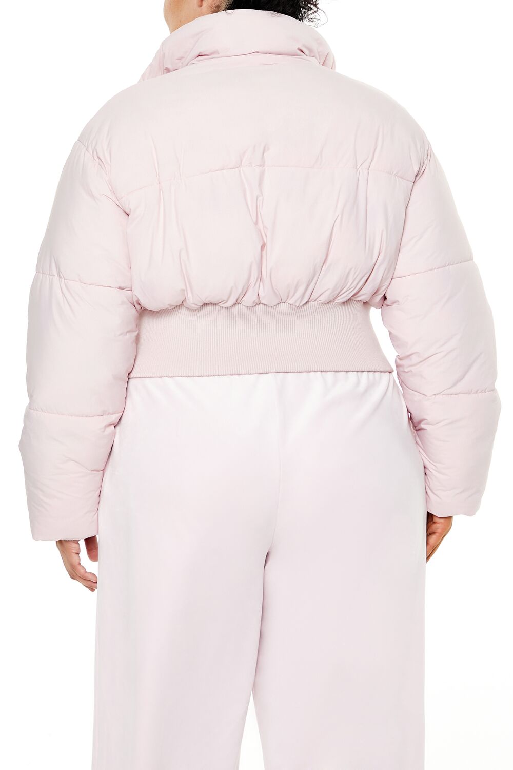  Forever 21 Plus Size Cropped Puffer Jacket - blossom - Bonton
