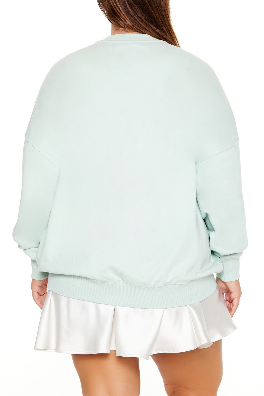  Forever 21 Plus Size Beaded Aquarius Pullover - seafoam multi - Bonton
