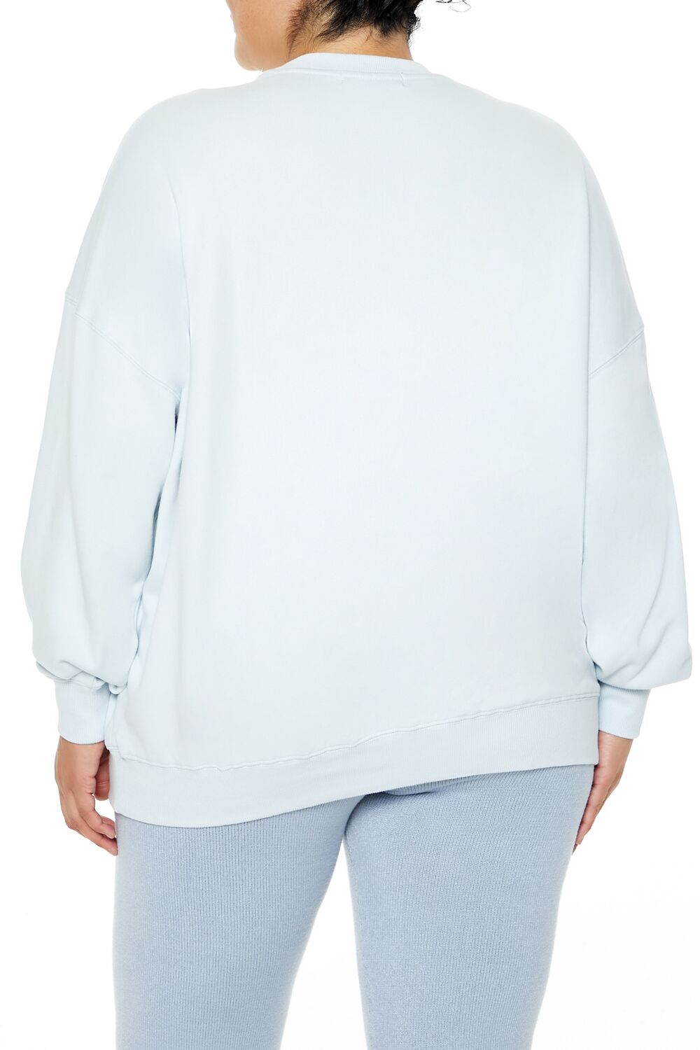  Forever 21 Plus Size Beaded Gemini Pullover - light blue multi - Bonton