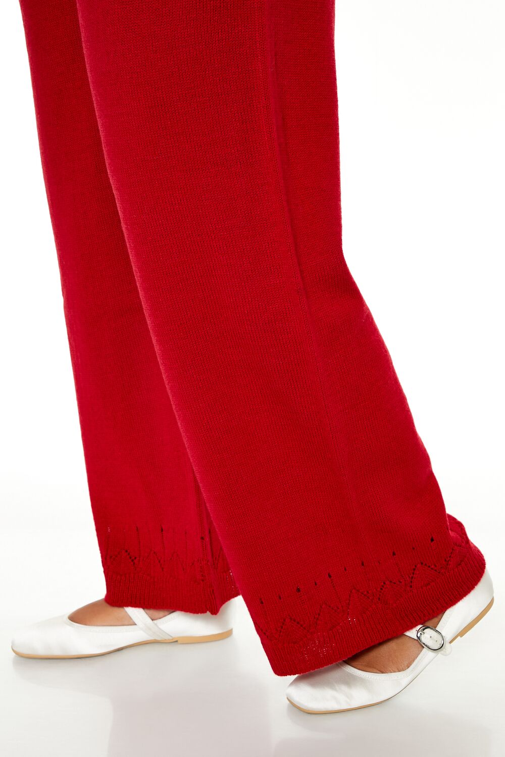  Forever 21 Plus Size Wide-Leg Sweater-Knit Pants - black - Bonton