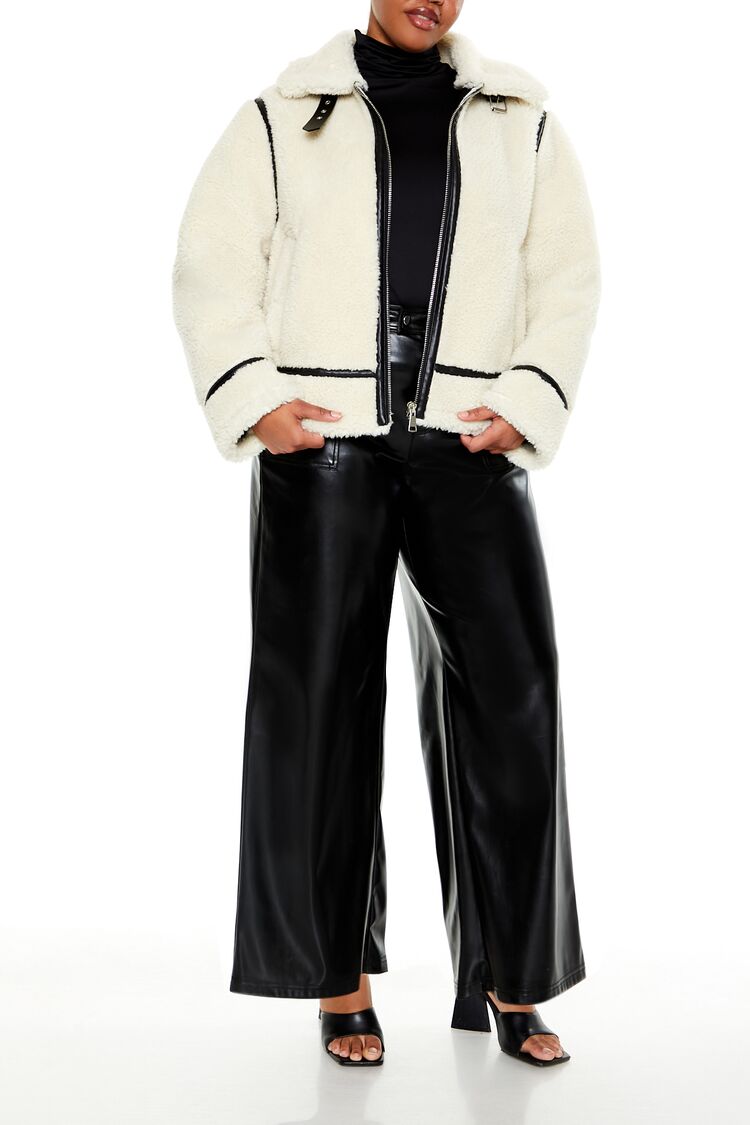  Forever 21 Plus Size Faux Leather Pants - black - Bonton