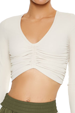 Active Ruched Crop Top
