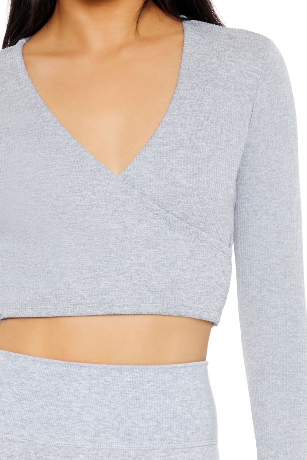  Forever 21 Active Seamless Crop Top - heather grey - Bonton