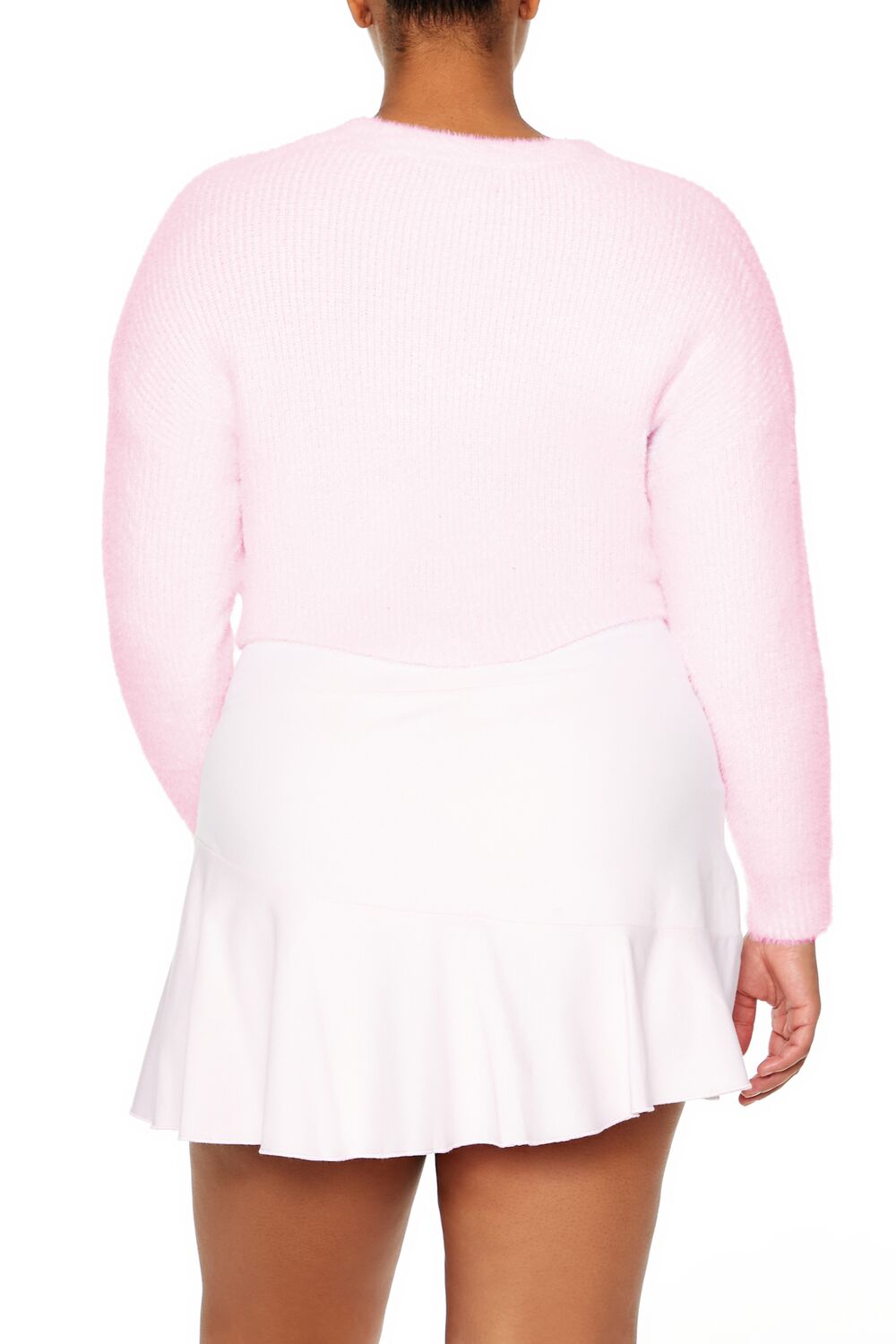  Forever 21 Plus Size Rib-Knit Cardigan Sweater - black - Bonton