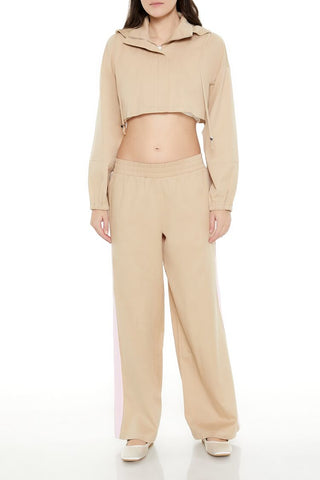 Hooded Zip-Up Cropped Jacket
