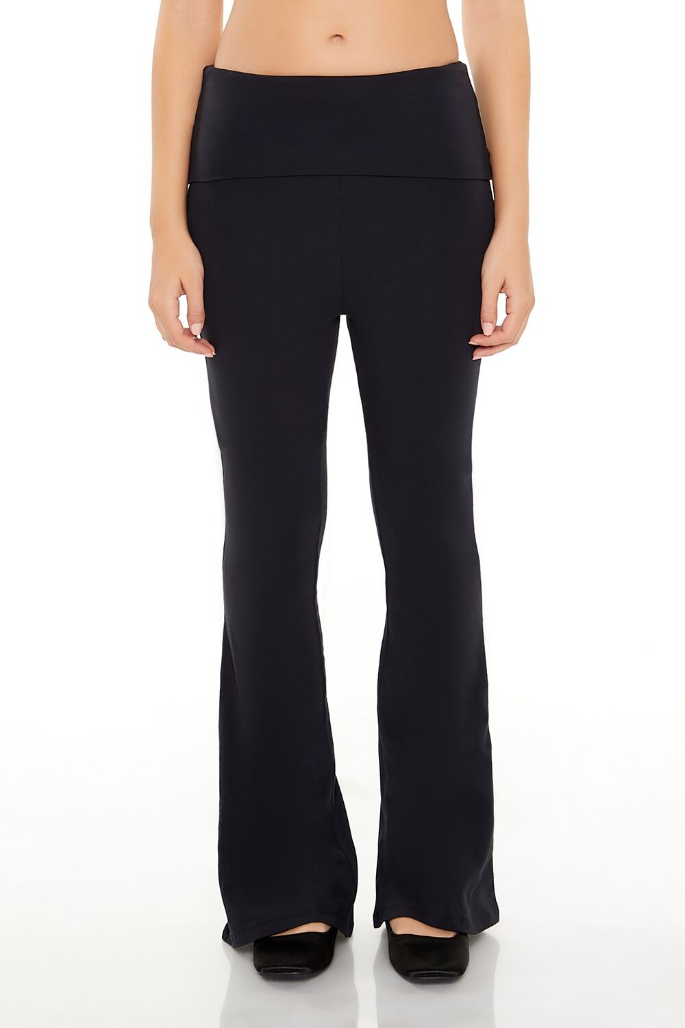  Forever 21 Sequin Gemini Flare Leggings - black - Bonton