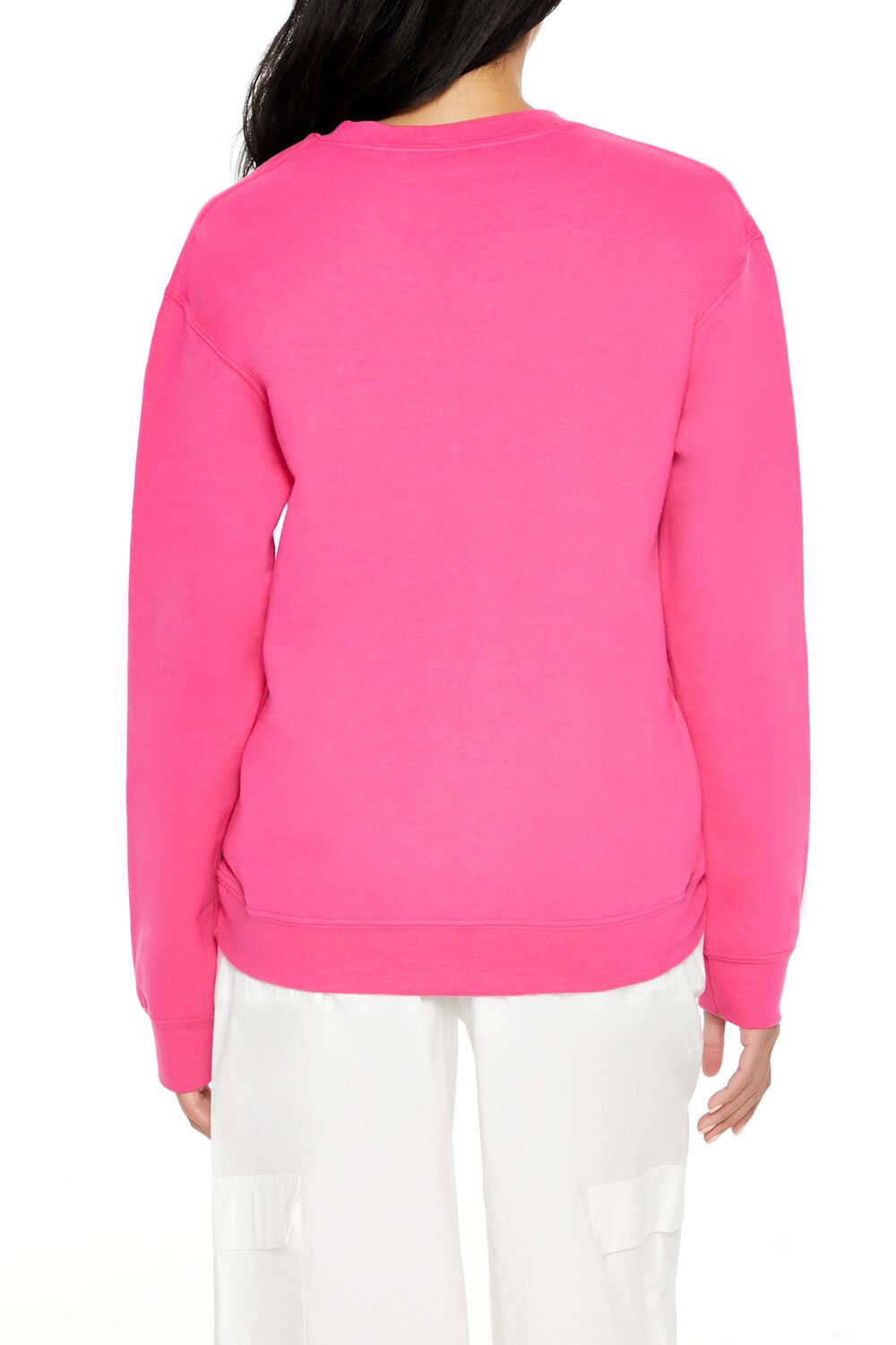  Forever 21 Cocktails Fleece Pullover - pink multi - Bonton