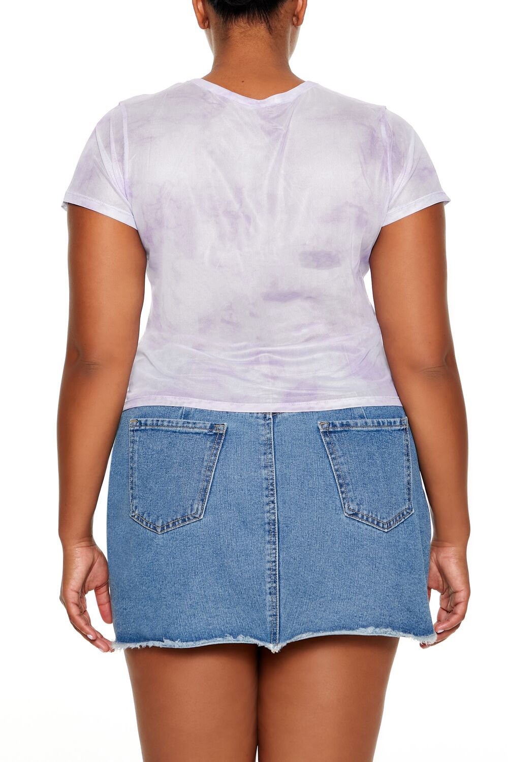  Forever 21 Plus Size Keep Shining Tie-Dye Tee - lilac - Bonton