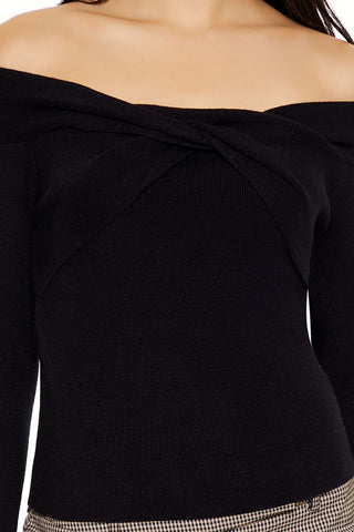 Off-the-Shoulder Sweater