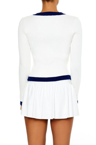 6 Graphic V-Neck Sweater