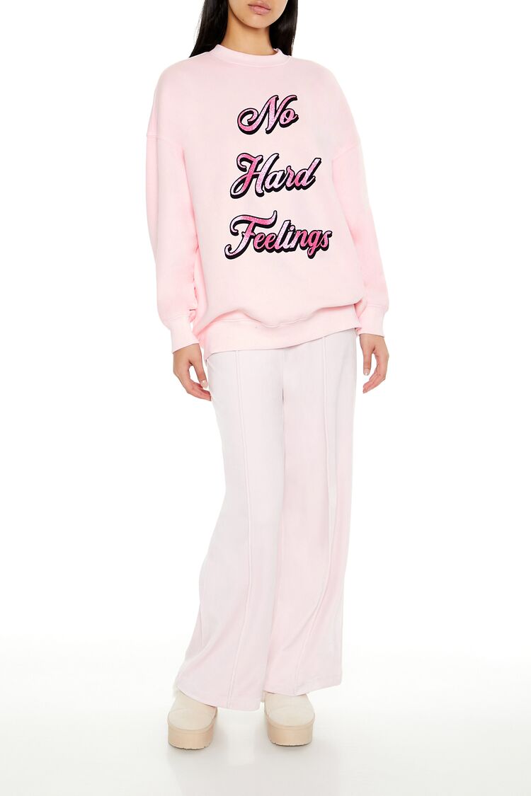  Forever 21 Glitter No Hard Feelings Pullover - pink multi - Bonton
